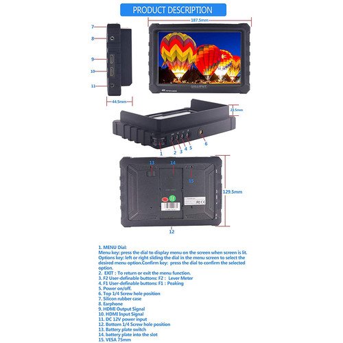 Liliput A7S 7" monitorius